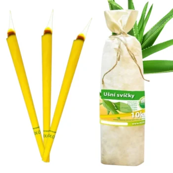 Ušné sviečky Hoxi v plátenom vrecku - 10 ks