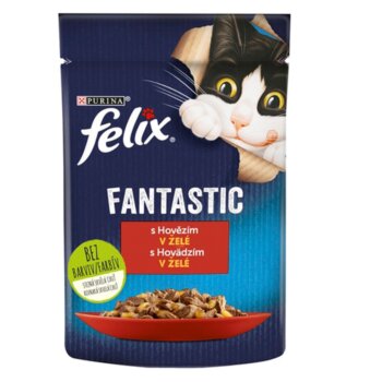 Kapsička FELIX Fantastic pre mačky, hovädzie v želé 1 x 85 g