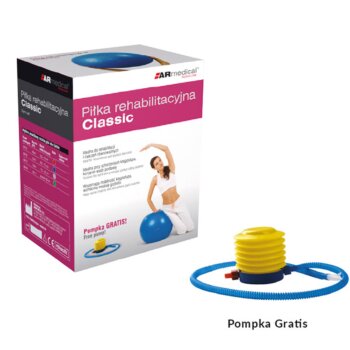 Klasická rehabilitačná lopta, 55 cm