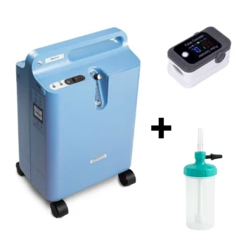 Kyslíkový koncentrátor na domáce použitie EverFlo + Pulzný oximeter