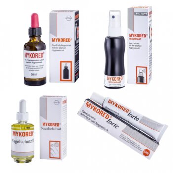 Mykored® Quatro maxi set na liečbu plesne nôh a  nechtov - 4 výrobky