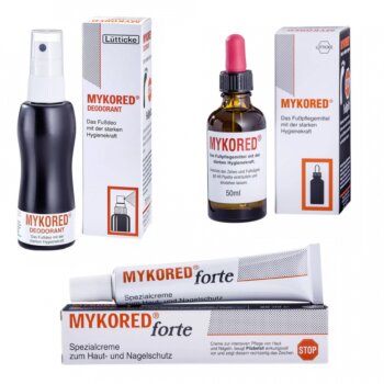 Mykored® Trio set – Komplexná starostlivosť o nohy a nechty - 3 výrobky