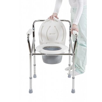 Nepojazdné toaletné WC kreslo s nastaviteľnou výškou FS-894, 43 - 53 cm