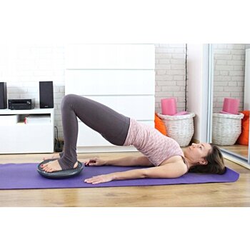 Rehabilitačno cvičebná pomôcka senzomotorický vankúš s pumpou - sivý