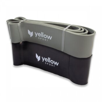 Sada 2 cvičebných expanderov s vysokým odporom Three Band, 1 šedý, 1 čierny