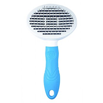 Samočistiaca kefa na srsť Fur Pet, bielo – modrá