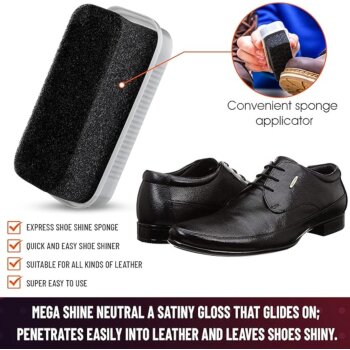 SILVER Shine Color - Farebná čistiaca a leštiaca hubka na hladkú a syntetickú kožu