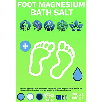 Kúpeľová magnéziová soľ na nohy