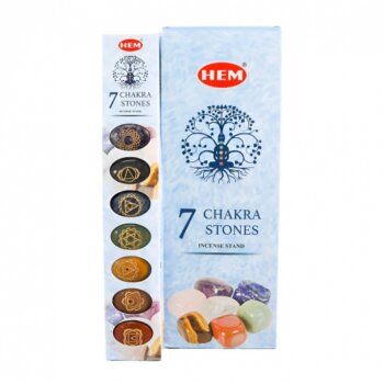 Stojan na vonné tyčinky Čakrové kamene, 7ks