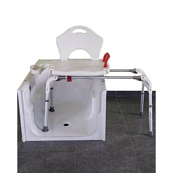 Prenosná lavica do vane, posuvná stolička pre seniorov, sedadlo do vane do 130 kg