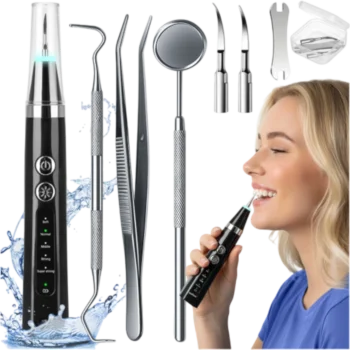 Domáci ultrazvukový odstraňovač zubného kameňa s LED osvetlením