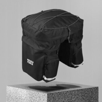 Veľká dvojitá taška na nosič bicykla, 40l