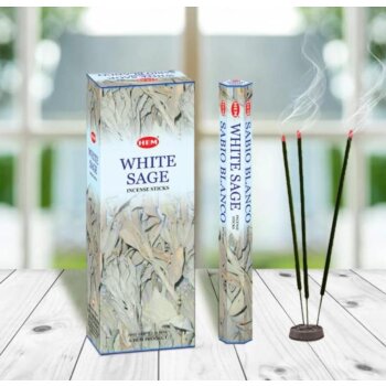 Vonné tyčinky Hem Biela Šalvia, 20ks