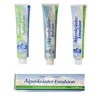Alpské maste - emulzia, balzam, balzam na nohy 200ml + 200ml +200ml