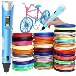 Kreatívne 3D pero pre deti + 200 m farebných náplní