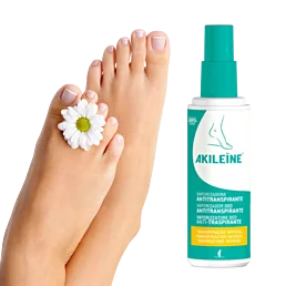 Antiperspiračný sprej na nohy proti poteniu, Akileine Green - 100 ml - Náhľad