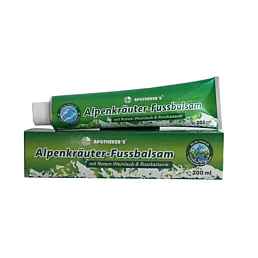 Alpenkräuter-Fussbalsam bylinný balzam na nohy s alpskými extraktmi – 200 ml