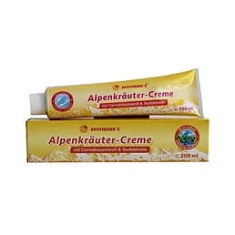 Alpenkräuter-Creme bylinný bylinný krém s konopným olejom a čertovým pazúrom – 200 ml