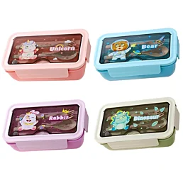 Školský desiatový box s príborom Animal - Náhľad