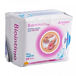 BIOINTIMO Aniónové denné vložky s bavlneným povrchom, 10 ks