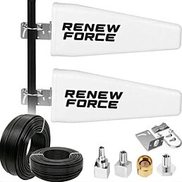 2x vonkajšia anténa pre všetky 40dbi LTE routery+10m kábel+adaptér s konektormi