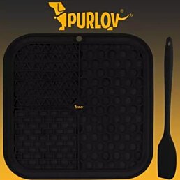 Antistresová podložka/podnos pre psa, čierna - Náhľad