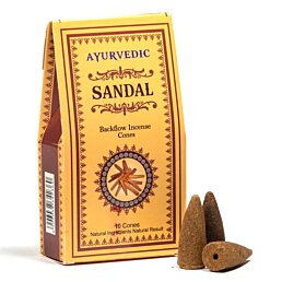 Backflow kužele Sandal AYURVEDIC, 10ks