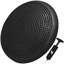 Senzomotorická balančná podložka s pumpou 34 cm - čierna