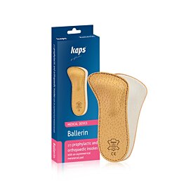 Ortopedické dámske 2/3 kožené vložky do topánok Ballerin
