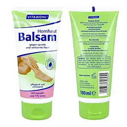 Balzam na zrohovatenú kožu nôh s lanolínom a 7 % ureou – 100 ml - Náhľad
