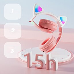 Detské Bluetooth slúchadlá LX-B36 s LED podsvietením – štýlové, zábavné a praktické! - Náhľad