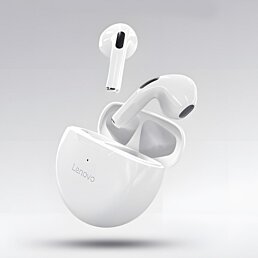 Bezdrôtové bluetooth slúchadlá Lenovo HT38, biele - Náhľad
