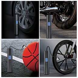 Bezdrôtový kompresor Pump, čierny - Náhľad