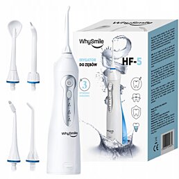 Bezdrôtový ústna sprcha so 4 nástavcami, medzizubný čistič s 3 režimami čistenia, HF-5