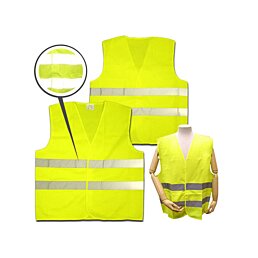 Bezpečnostná reflexná vesta, žltá - Náhľad