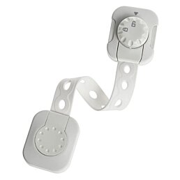 Bezpečnostný zámok na skrinky - 6 ks, biely - Náhľad