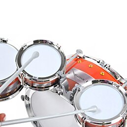 Bicie nástroje pre deti, veľka sada 5 bubnov, činel, stolička, paličky -MDrums - Náhľad