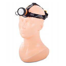 LED čelová baterka - R6 na baterky - Náhľad