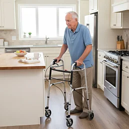 Štvorkolesové chodítko s ručnými brzdami JMC-C 3224  - Náhľad