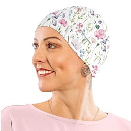 Čiapka po chemoterapii, dámska Canaver (2-vrstvová) flowy