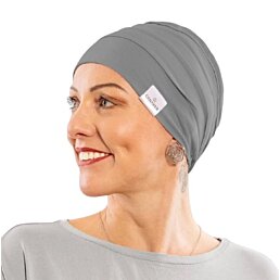Čiapka po chemoterapii, dámska Canaver (2-vrstvová) sivá
