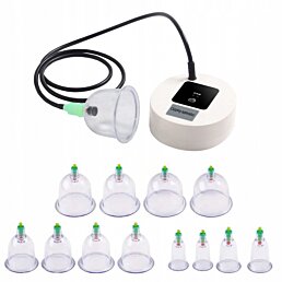 Čínske vákuové bany s kompresorom, elektrické, 12ks