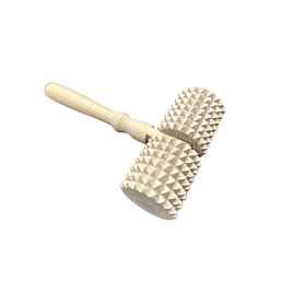 Drevený masážny ručný strojček s dvoma valčekmi,16 x 10 x 4,5 cm - Náhľad