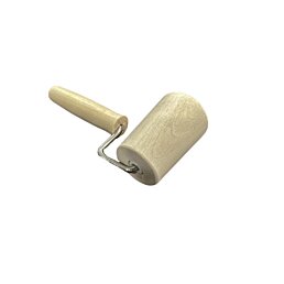 Drevený masážny ručný hladký "šikmý" valček - malý, 17 x 7 x 5 cm - Náhľad