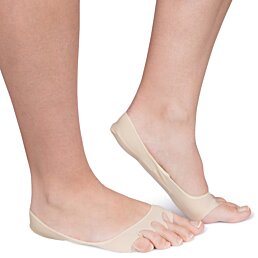 Dámske ponožky do balerín s pätovými vankúšikmi, 1 pár (2ks) - Náhľad