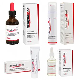 DemykoMed Set max 4 výrobky roztok, sprej, krém a olejček