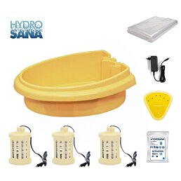 Detoxikačná vanička HydroSana - elektrolytický vodný kúpeľ, žltá