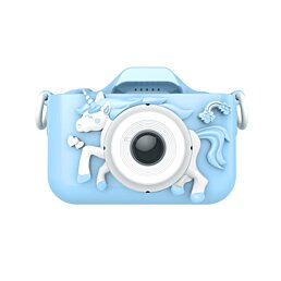 Unicorn poník, detský fotoaparát, modrý