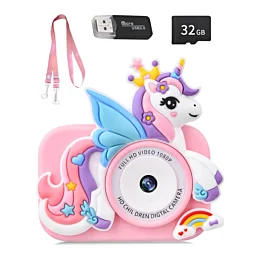 Multifunkčný detský digitálny fotoaparát Jednorožec 