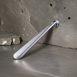 Dlhý kovový obuvák na obúvanie topánok oceľ, 65cm - Náhľad